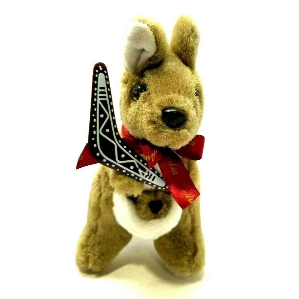 Australian Design 8" Kangaroo with Baby Plush Stuffed Toy Souvenir  (G3)
